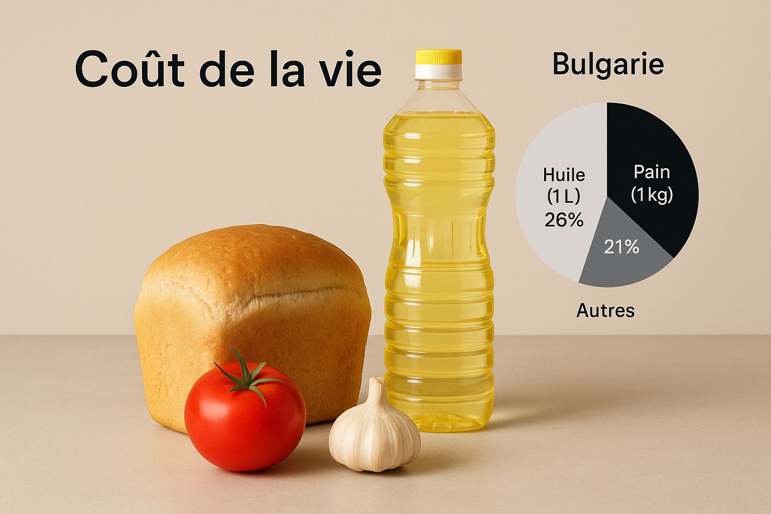 Infographic about vivre en bulgarie