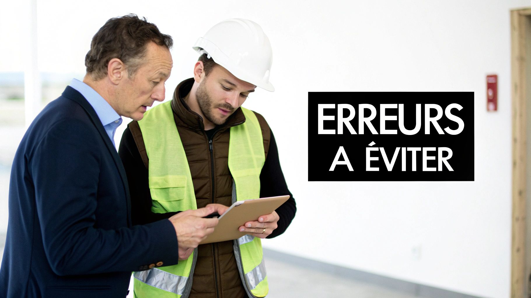 Une personne pointant du doigt une erreur sur un document avec des post-it rouges