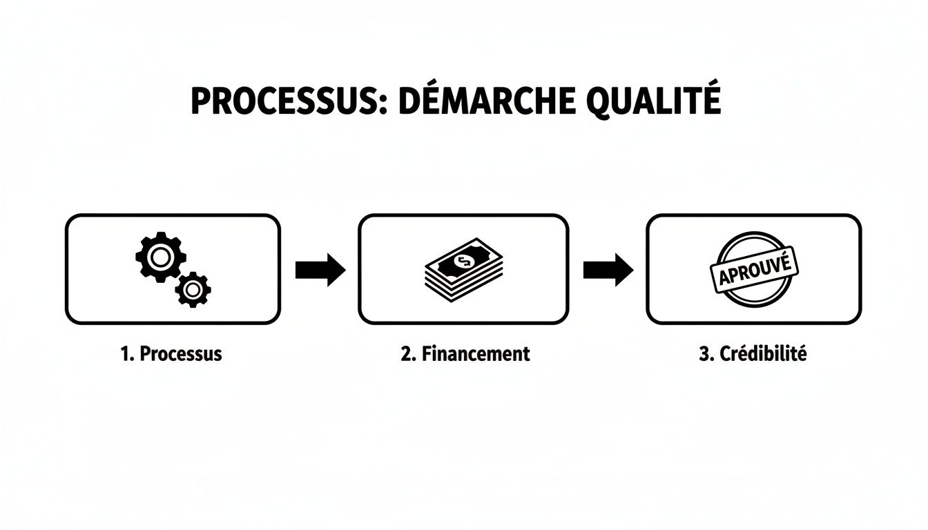 Infographic about démarche qualité en formation