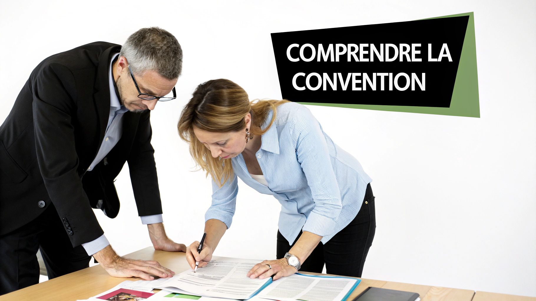 Signature d'une convention de formation professionnelle entre deux professionnels