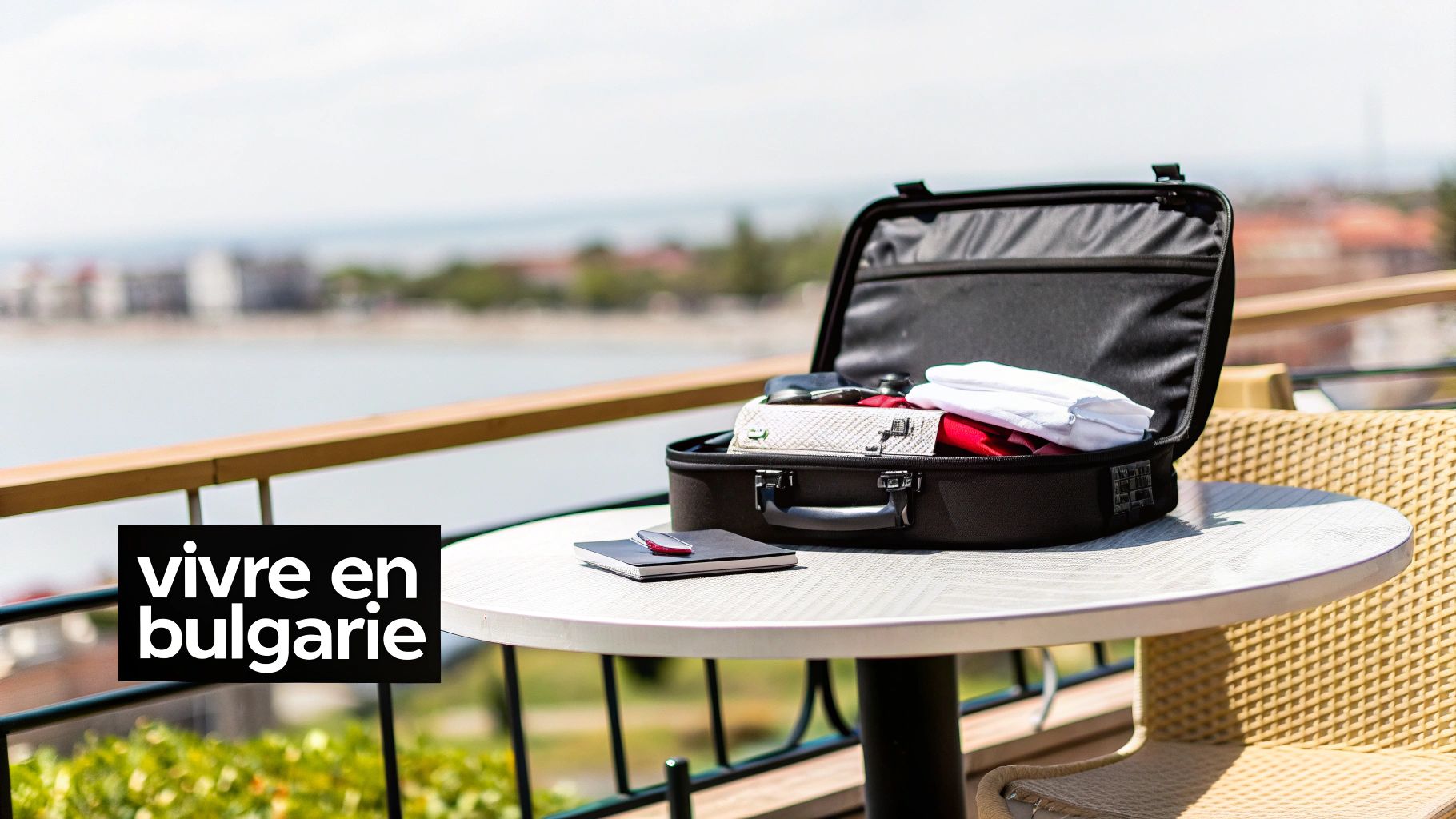 Expatrié planifiant son déménagement en Bulgarie sur une carte