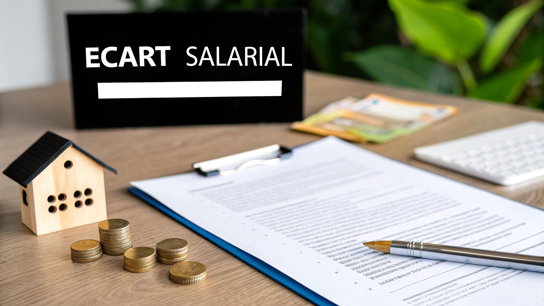 Graphique montrant l'évolution comparée des salaires minimums entre deux pays