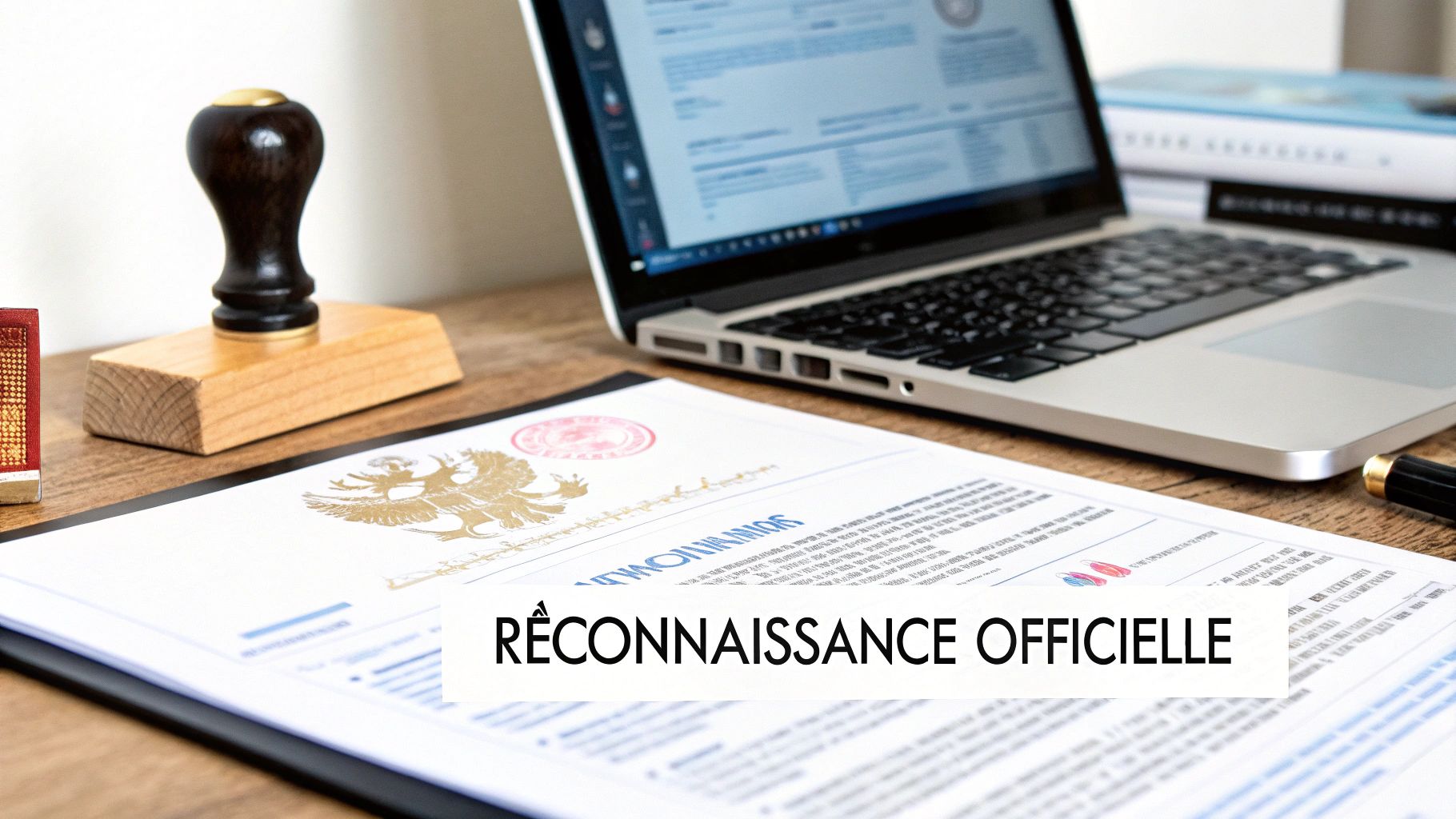 Une personne examine des documents officiels pour vérifier la validité d'une formation