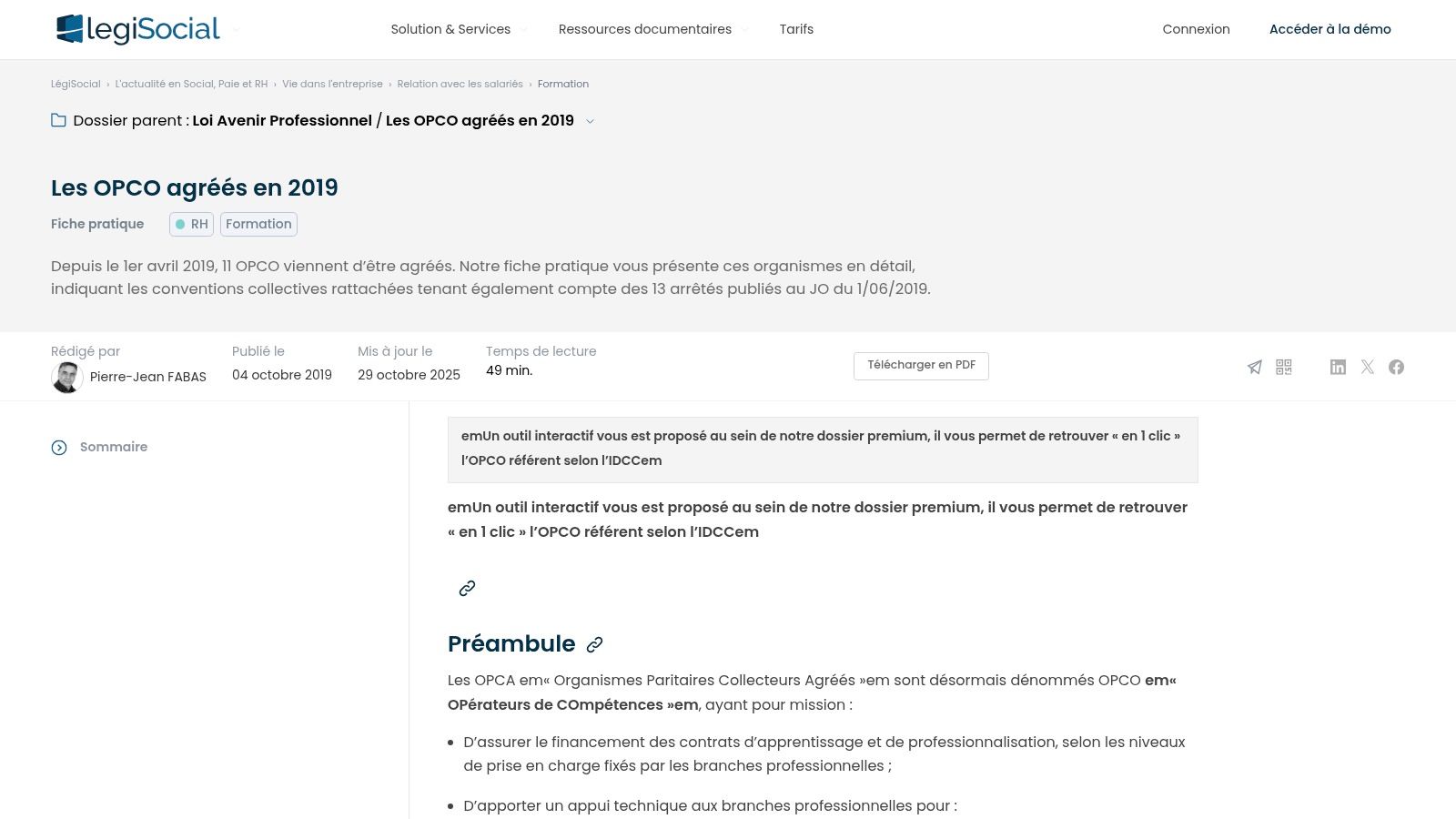 LégiSocial – Les OPCO agréés en 2019 (mis à jour)