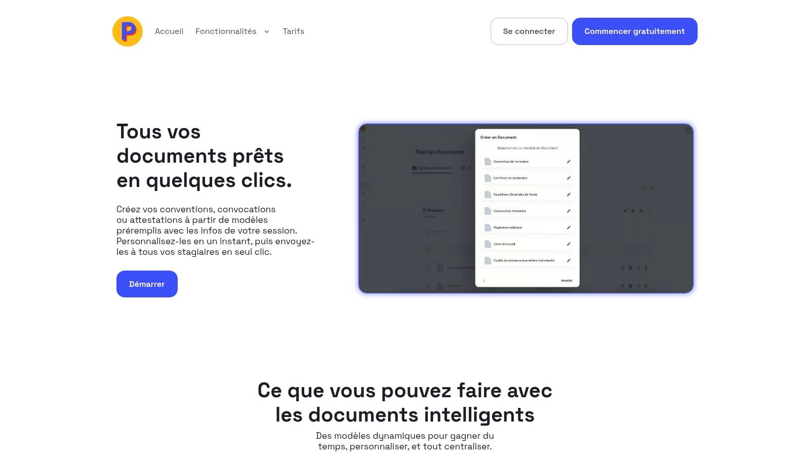 PostGrad – Génération de documents et signatures (SaaS)