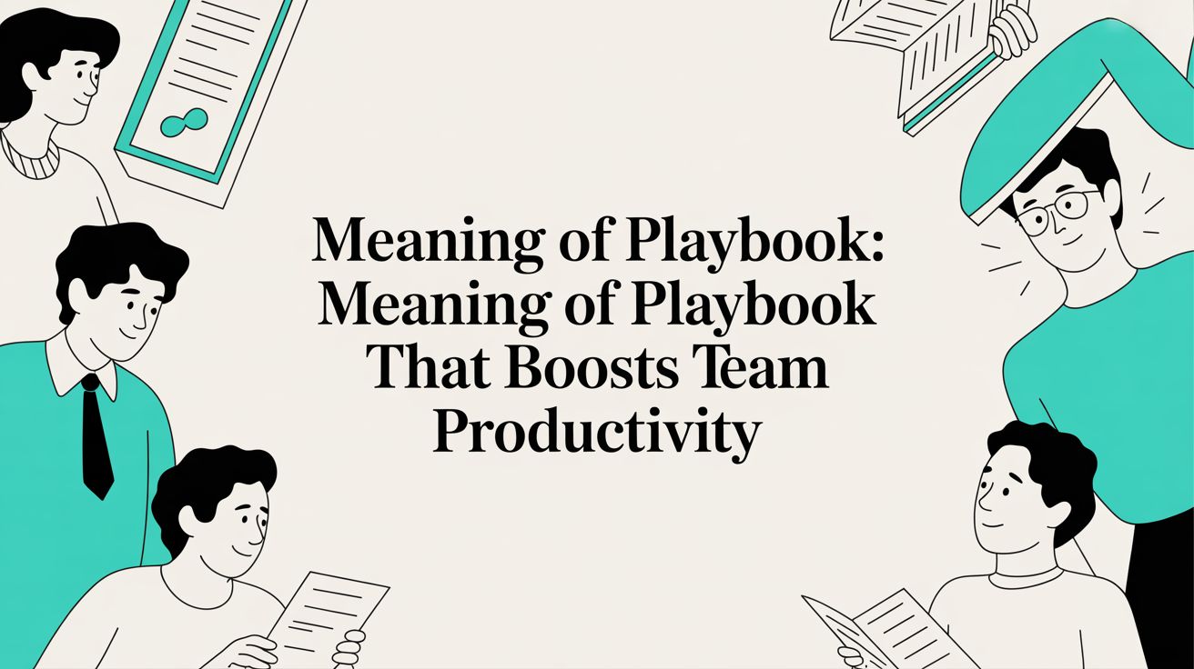 Meaning of Playbook: Your Guide to a More Productive Team