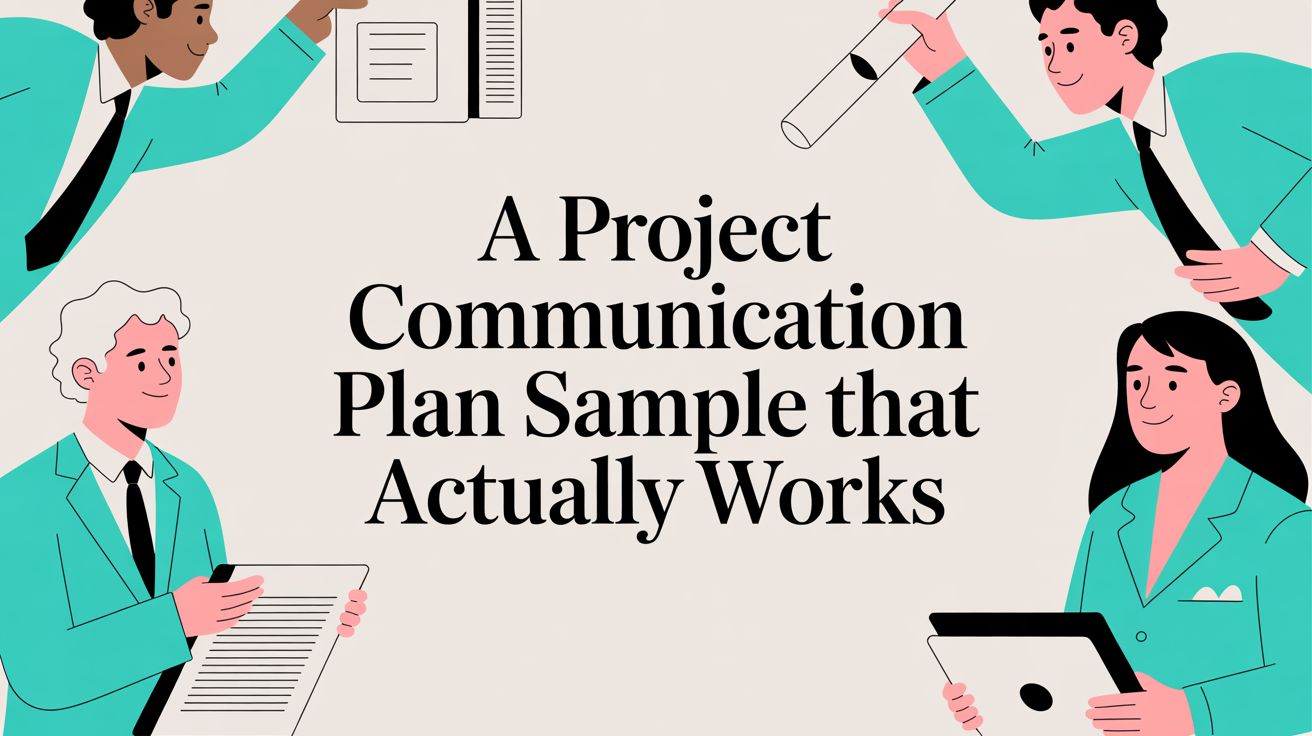 A Project Communication Plan Sample That Actually Works