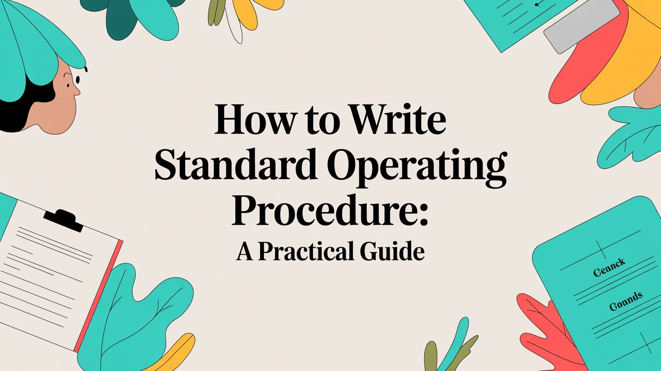 How to write standard operating procedure: A practical guide