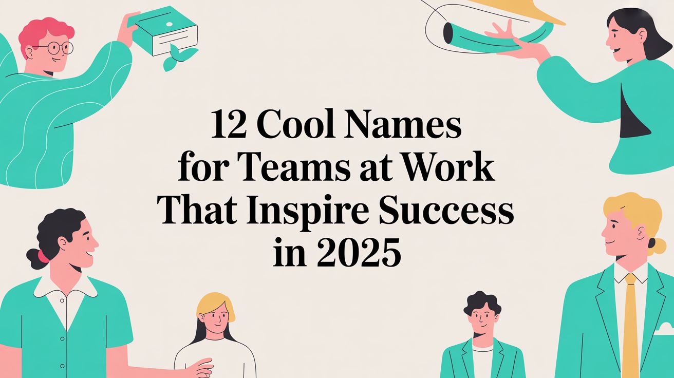 12 Cool Names for Teams at Work That Inspire Success in 2025