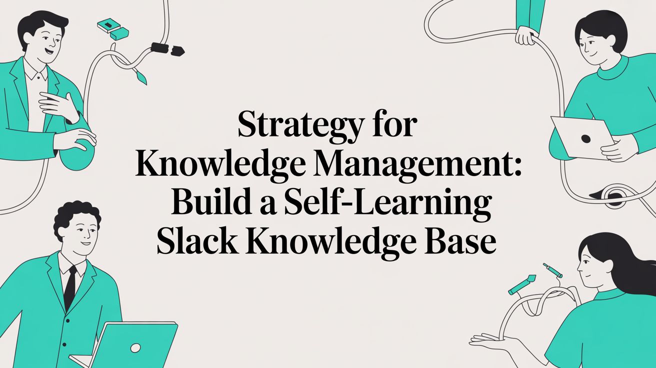 Strategy for Knowledge Management: Build a Self-Learning Slack Knowledge Base