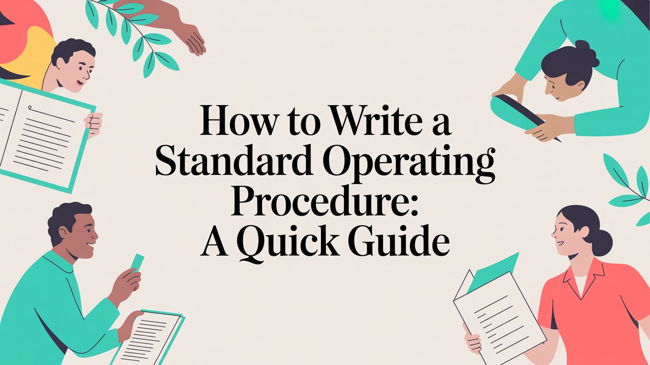 How to Write a Standard Operating Procedure: A Quick Guide