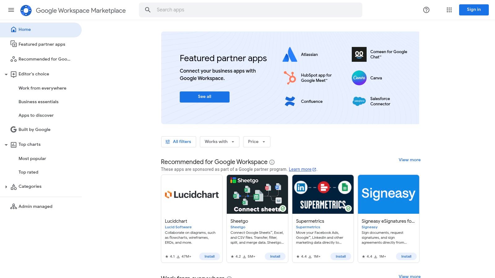Google Workspace Marketplace