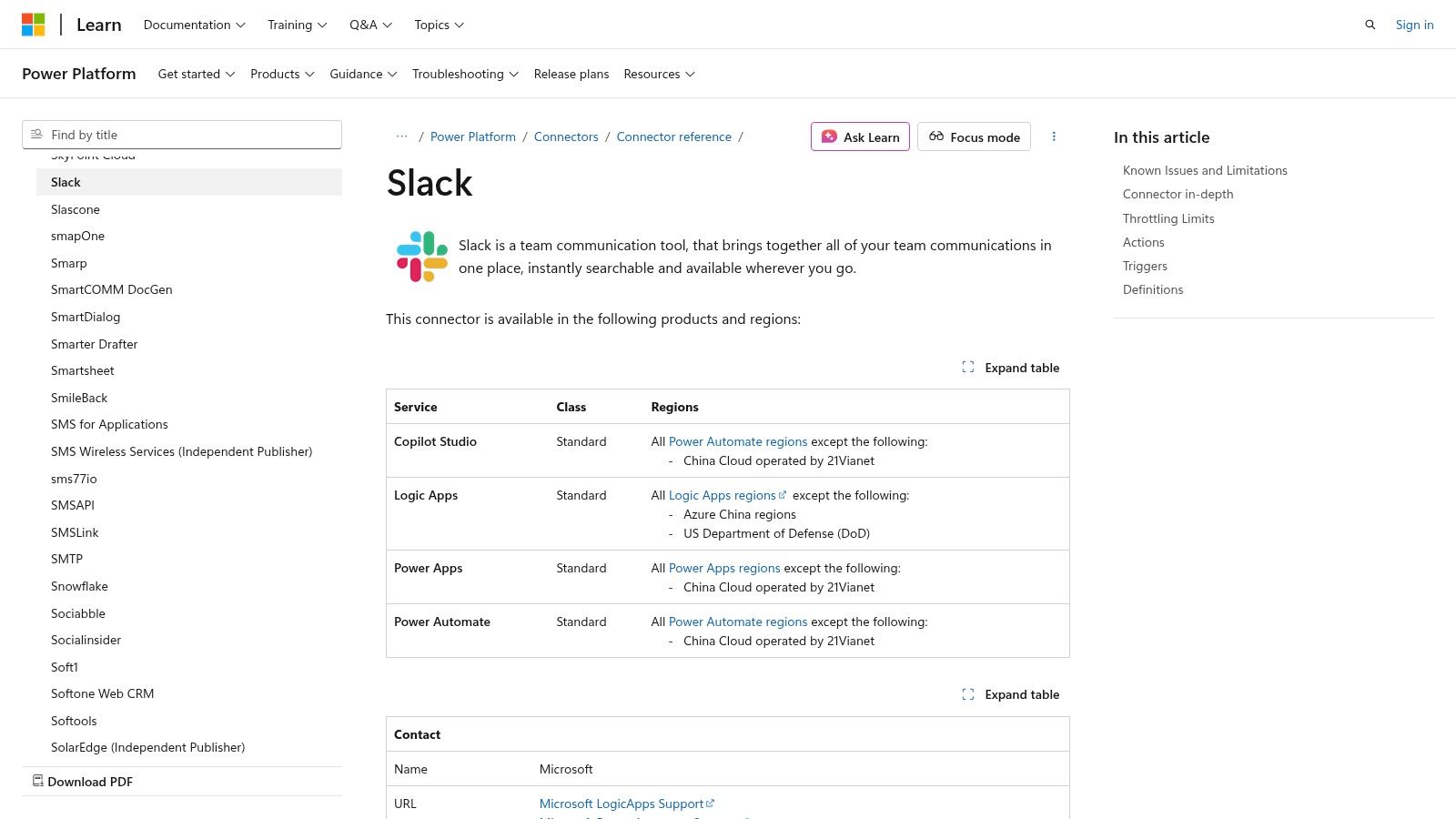 Microsoft Power Automate – Slack connector