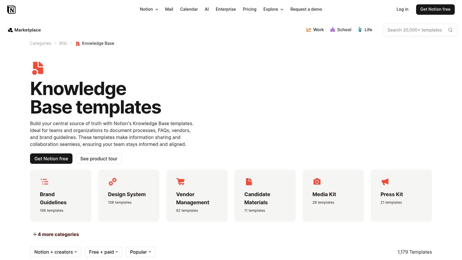 Notion Template Marketplace