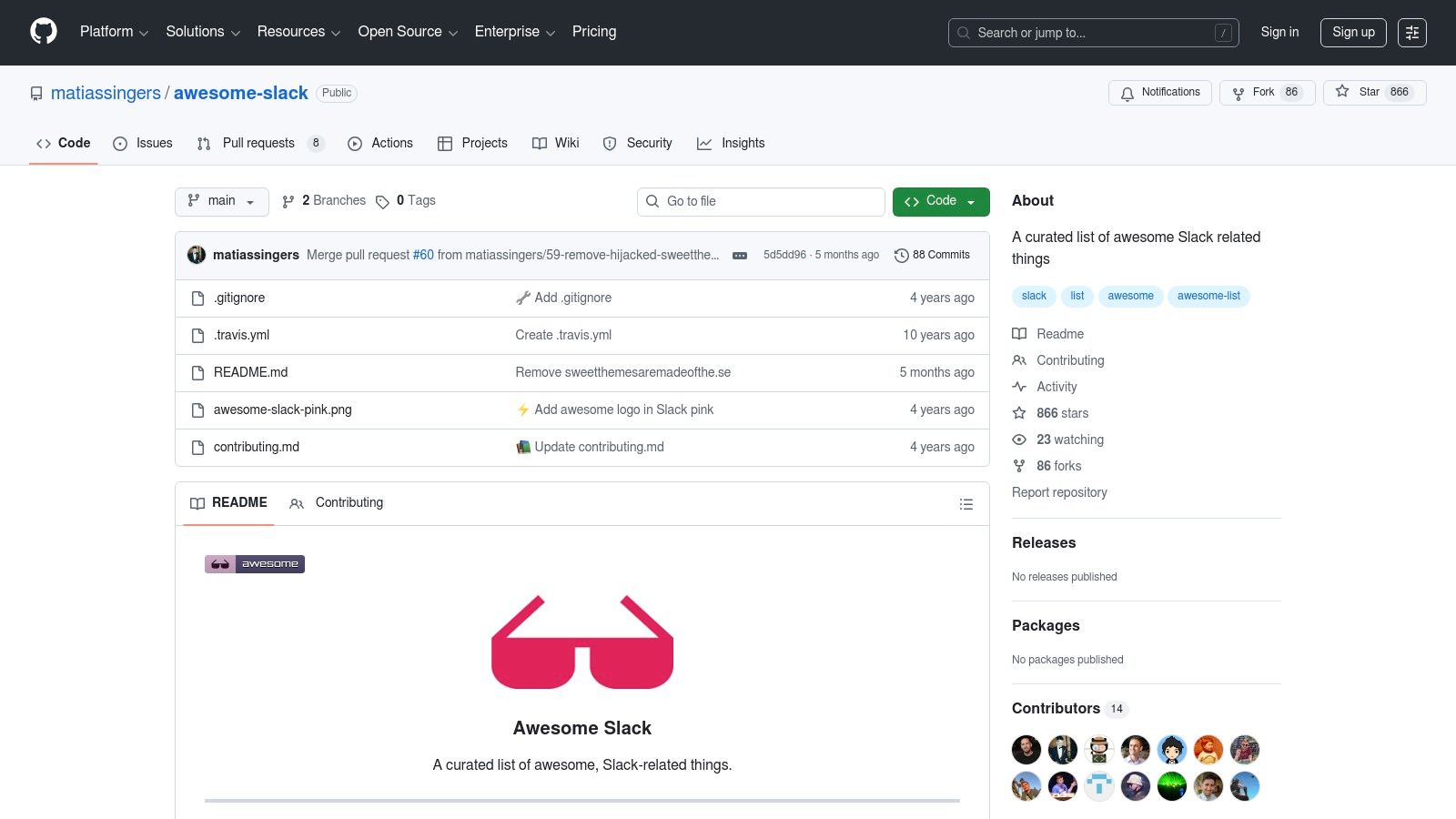 GitHub – “Awesome Slack” (curated list) and integration docs
