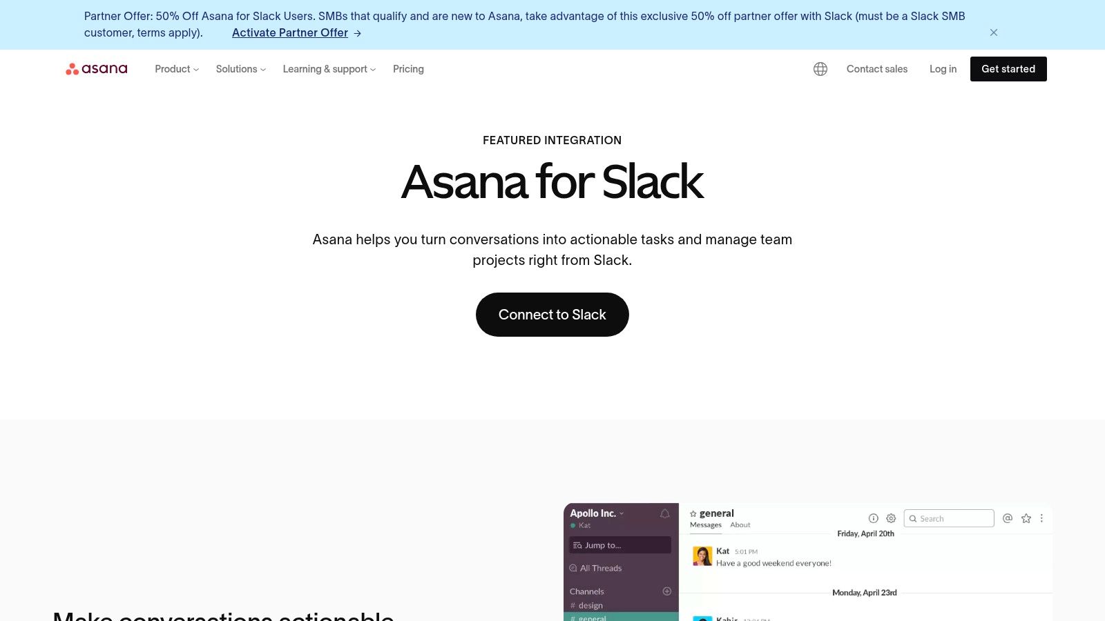 Asana – Slack Integration