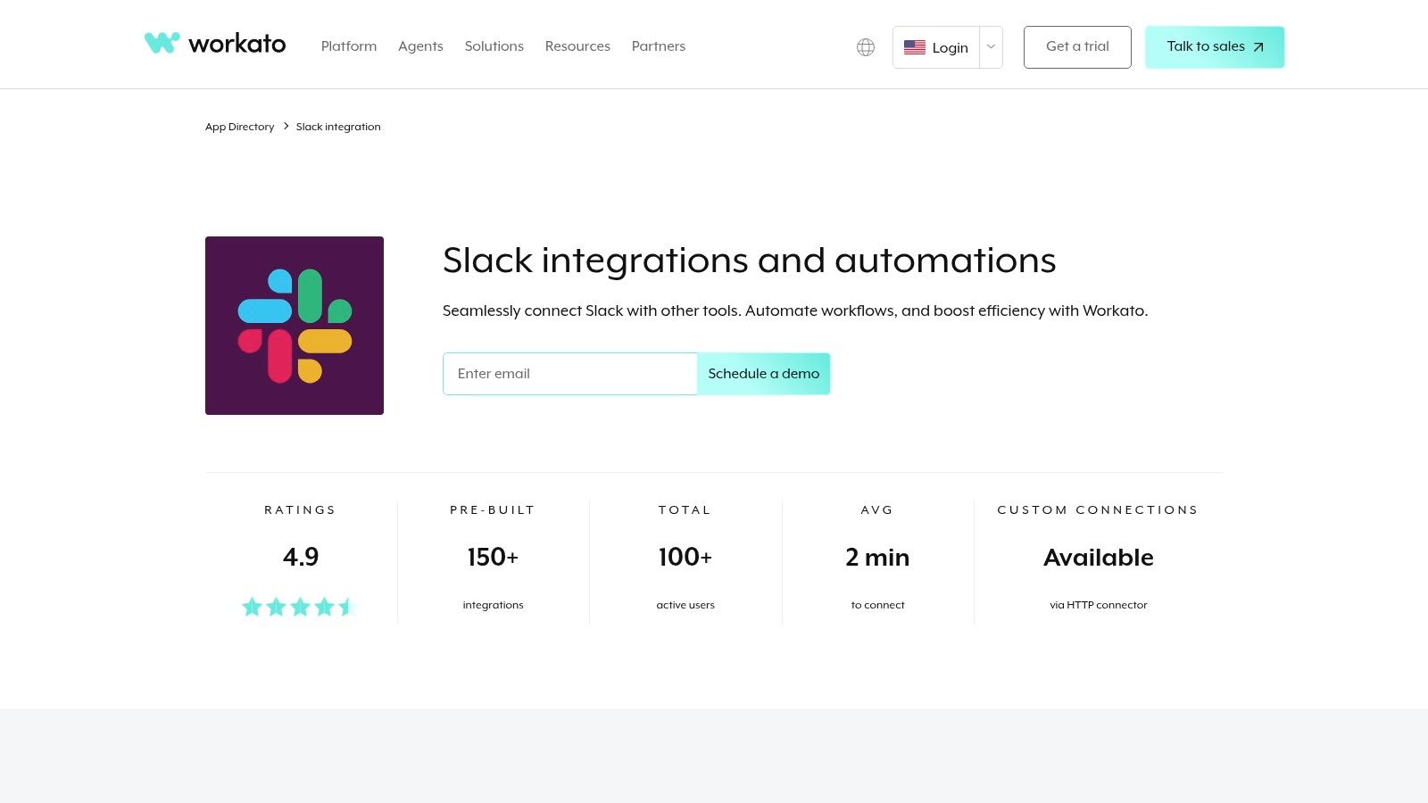 Workato – Slack integration and Workbot for Slack