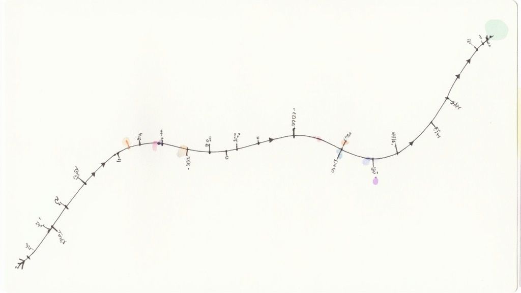 Three friends laughing and sharing headphones, representing the community aspect of music curation.