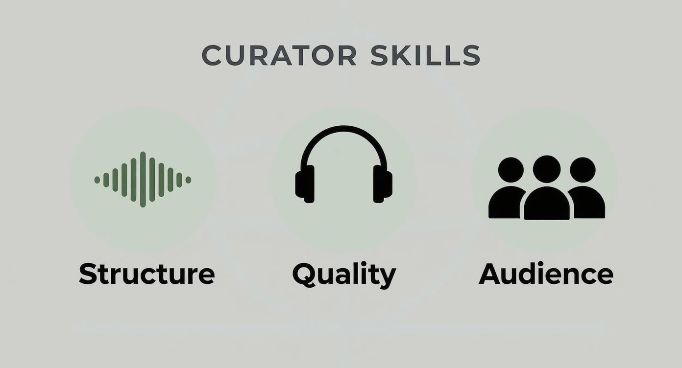 Infographic about spotify playlist curator job