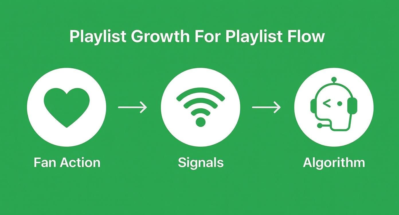 Infographic about spotify curated playlists