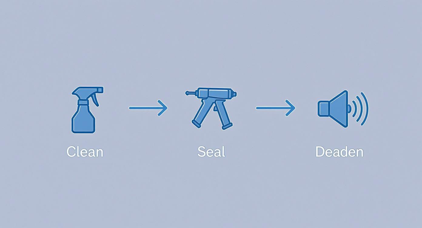 Infographic about how to insulate a van