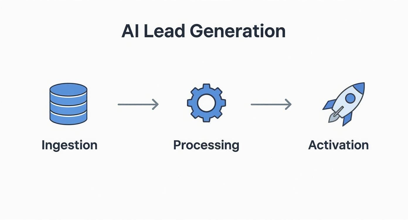 Infographic about ai powered lead generation