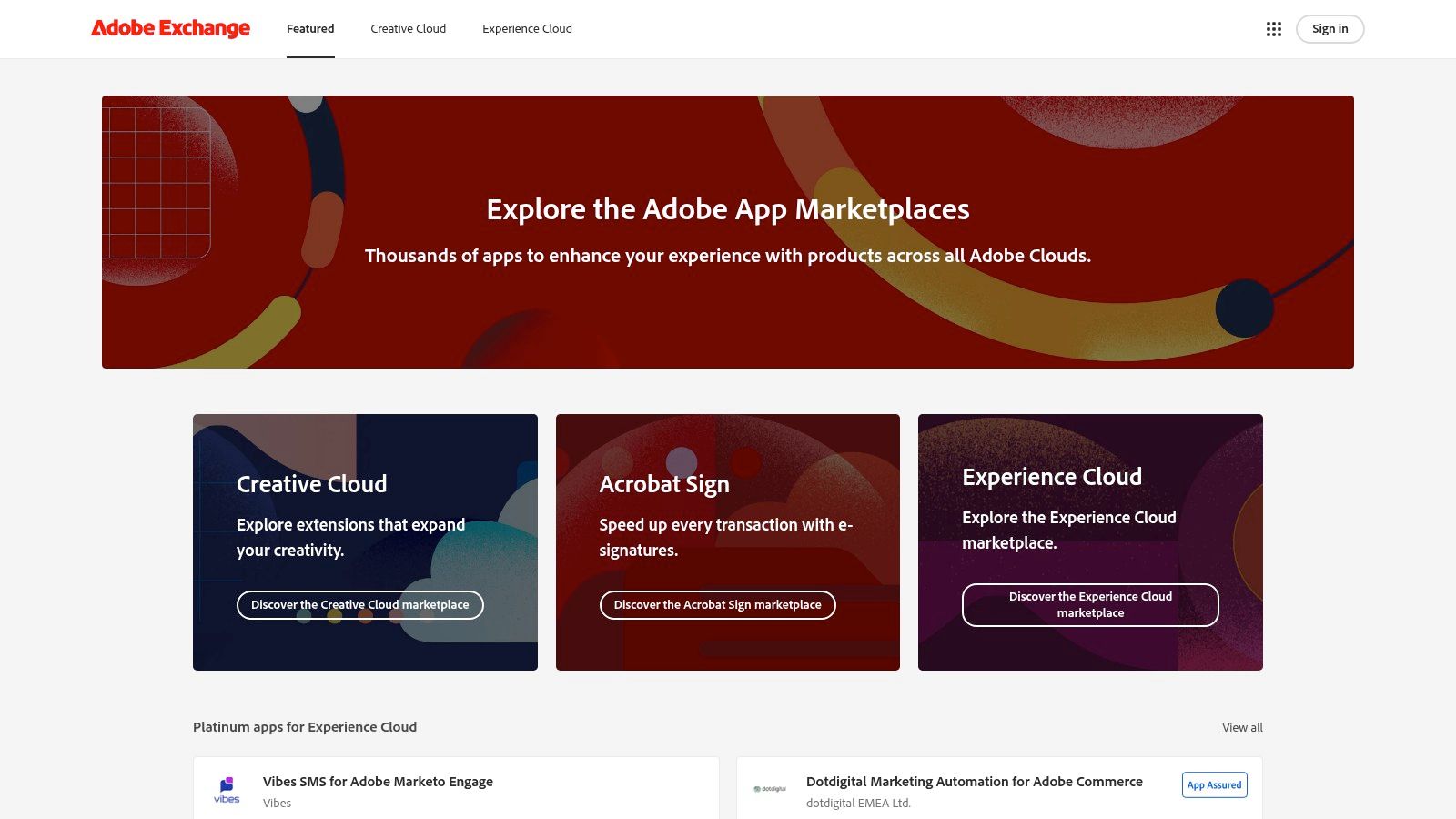 Adobe Exchange / Marketo LaunchPoint