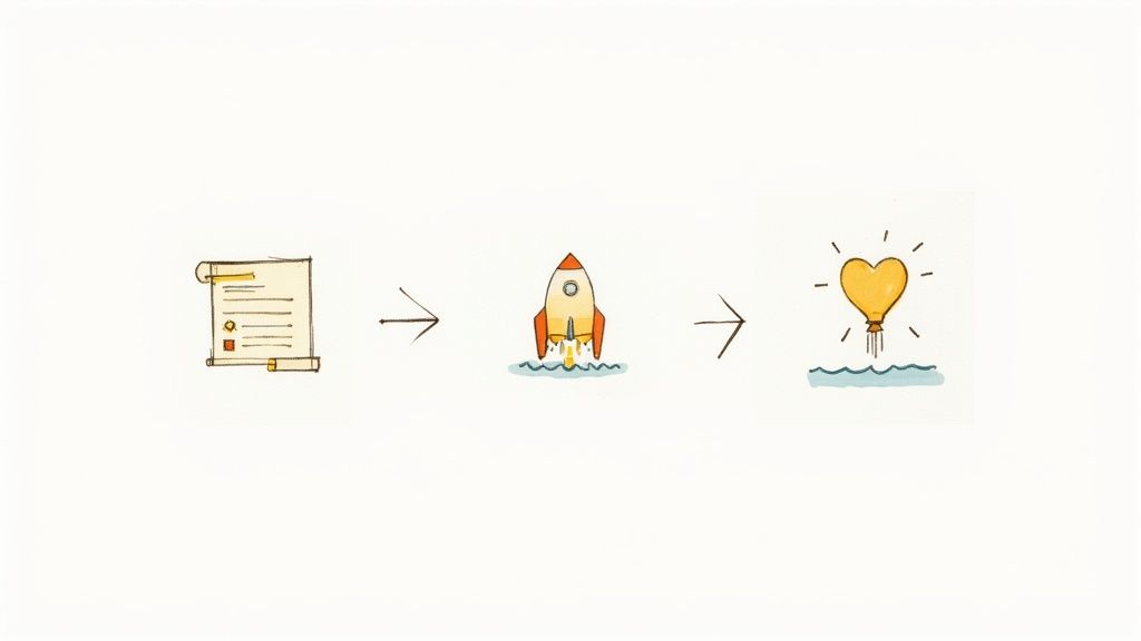 Image of graph related to product team's growth