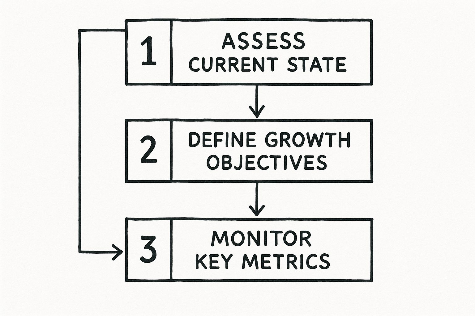 Infographic about framework for growth