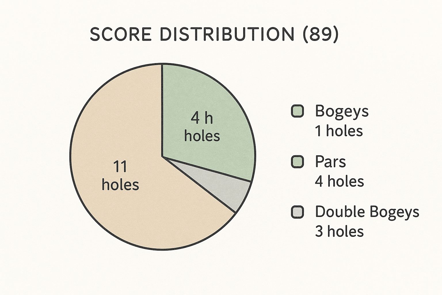 Infographic about how to break 90 in golf