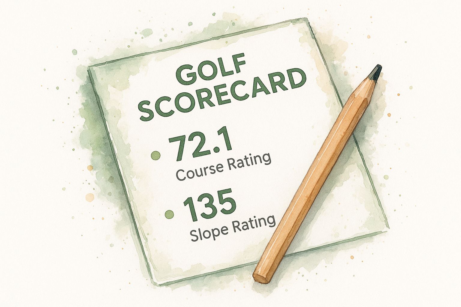Infographic about what does golf course rating mean