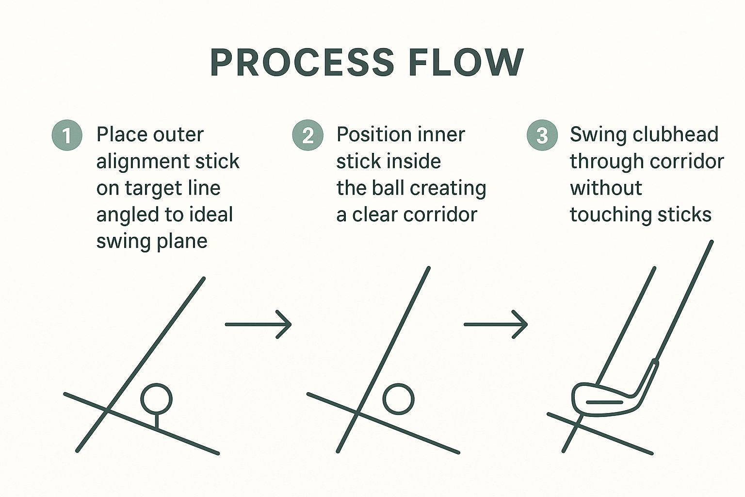 Infographic showing key data about Swing Path Corridor Drill