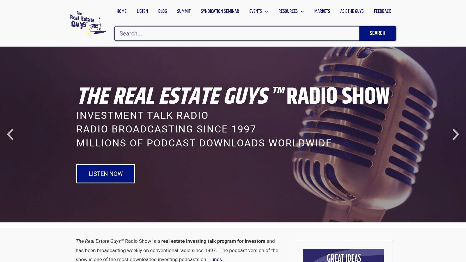 Real Estate Guys Syndicated Investing Mentorship