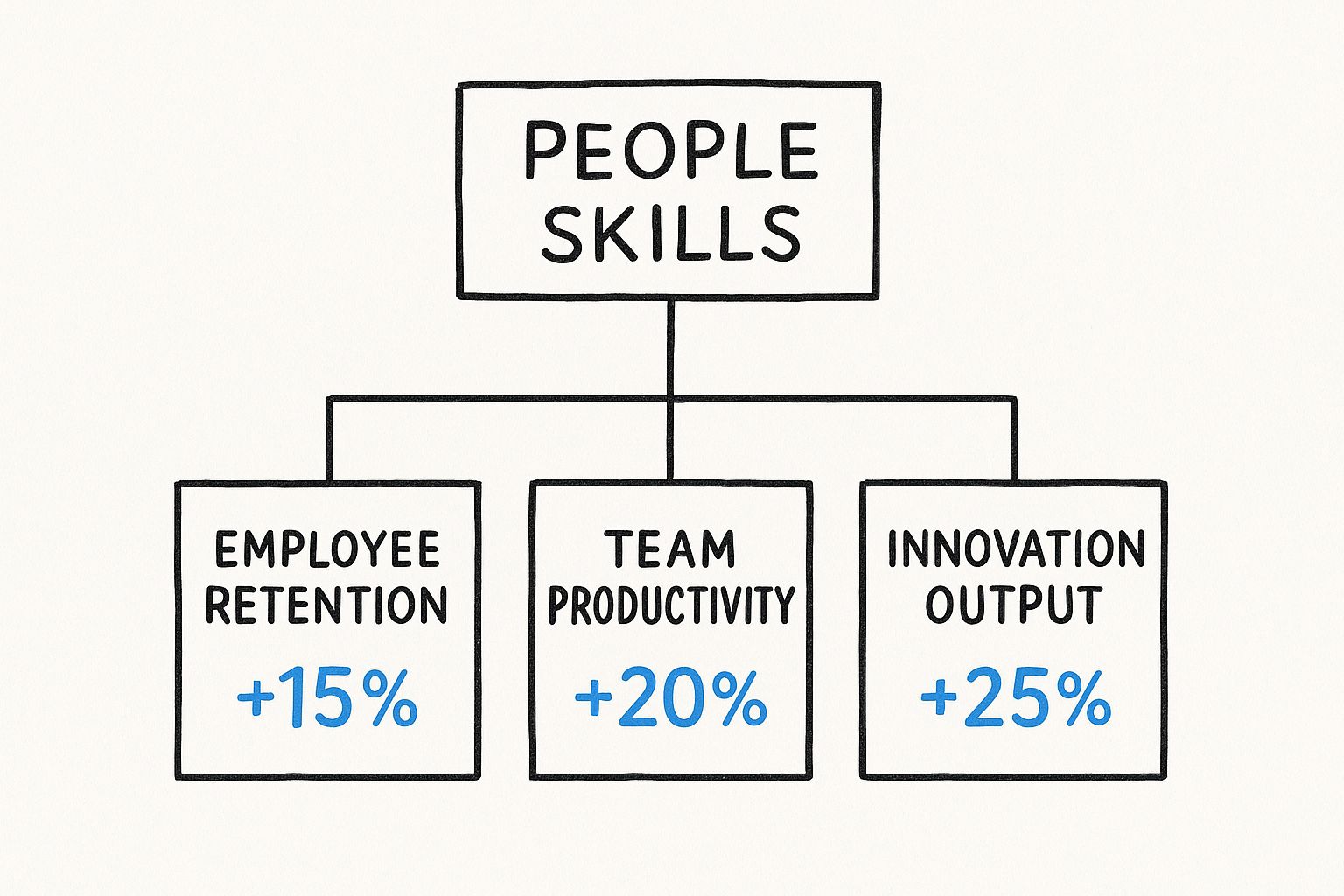 Infographic about people skills for managers