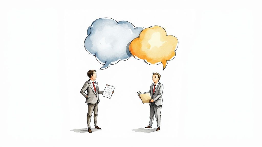 Infographic showing the core components of Communication Competency Questions