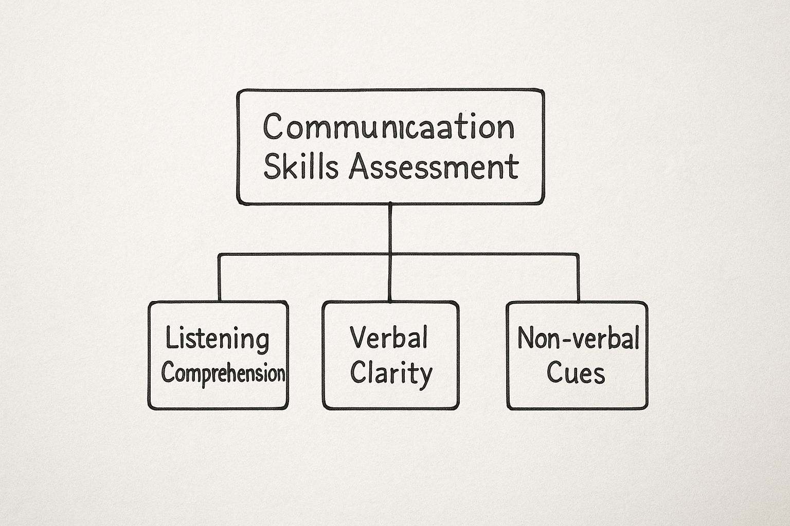 Infographic about communication skill assessment test
