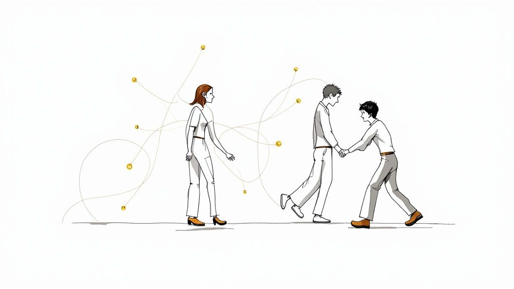 A diverse team collaborating effectively in a modern office, showcasing positive team dynamics.