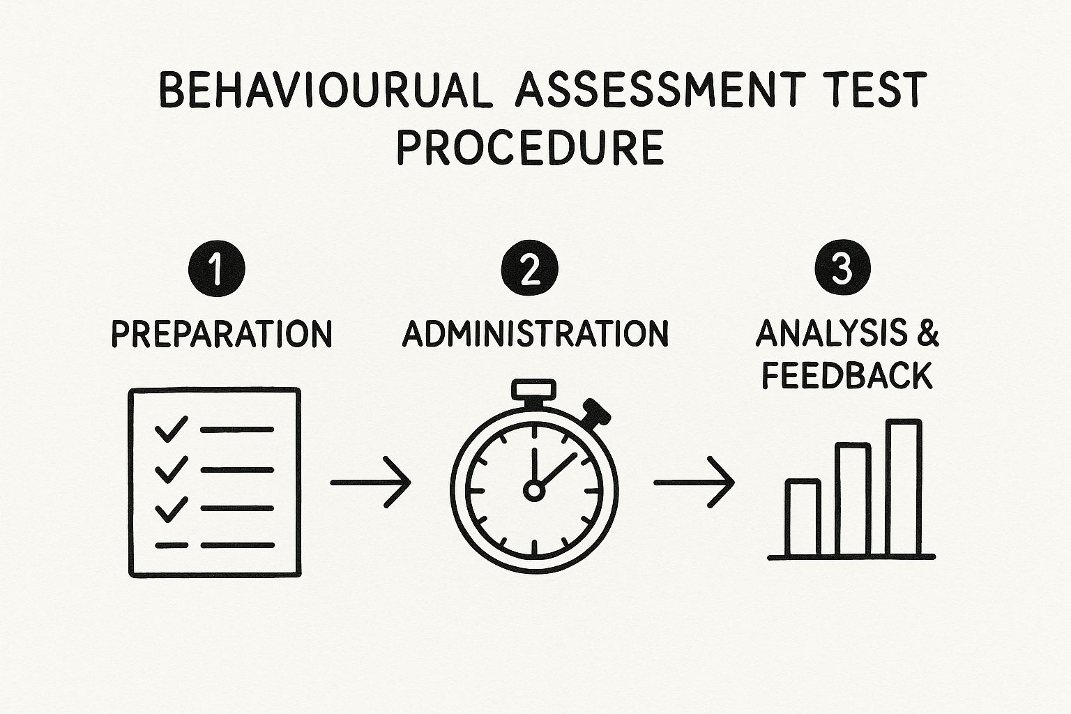 Infographic about behavioural assessment test