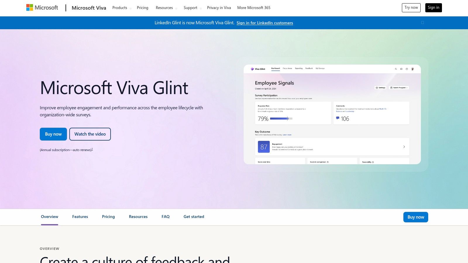 Microsoft Viva Glint