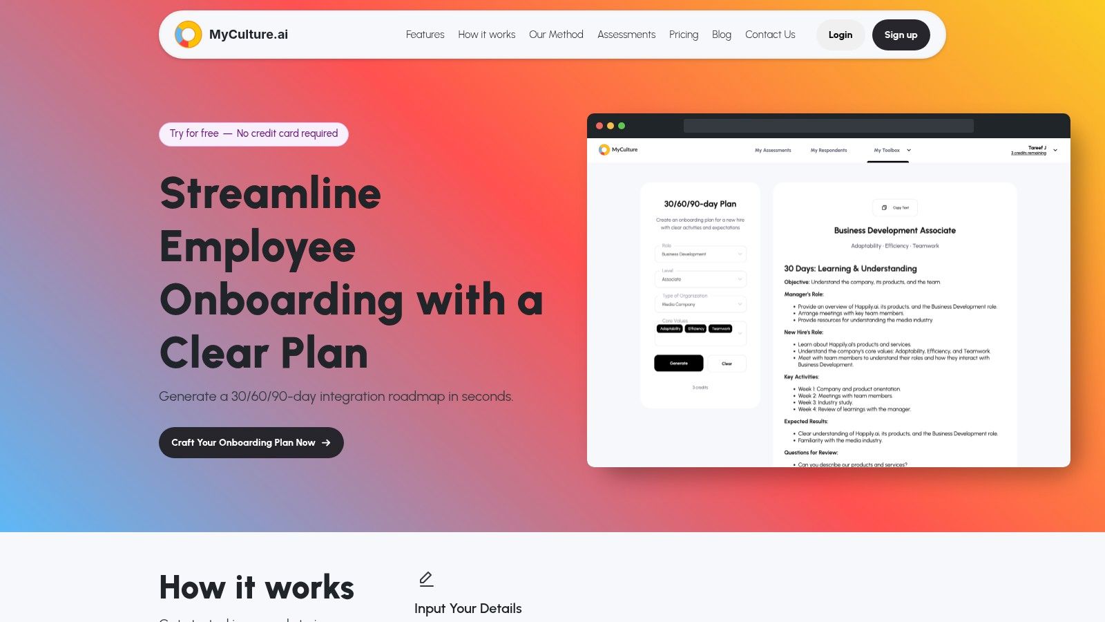 30/60/90-Day Onboarding Plan Generator: AI-Powered Integration Roadmaps