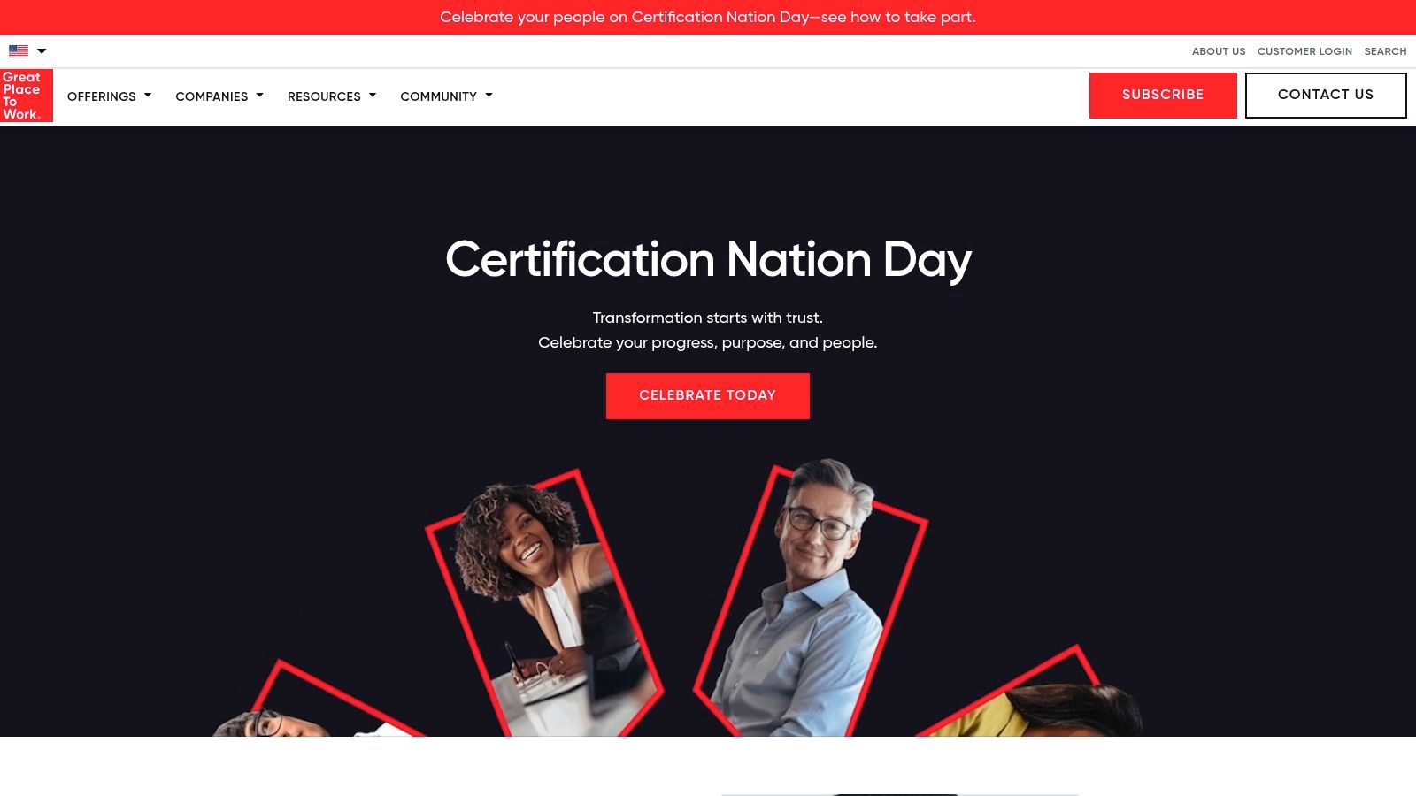 Great Place To Work — Trust Index survey and Certification