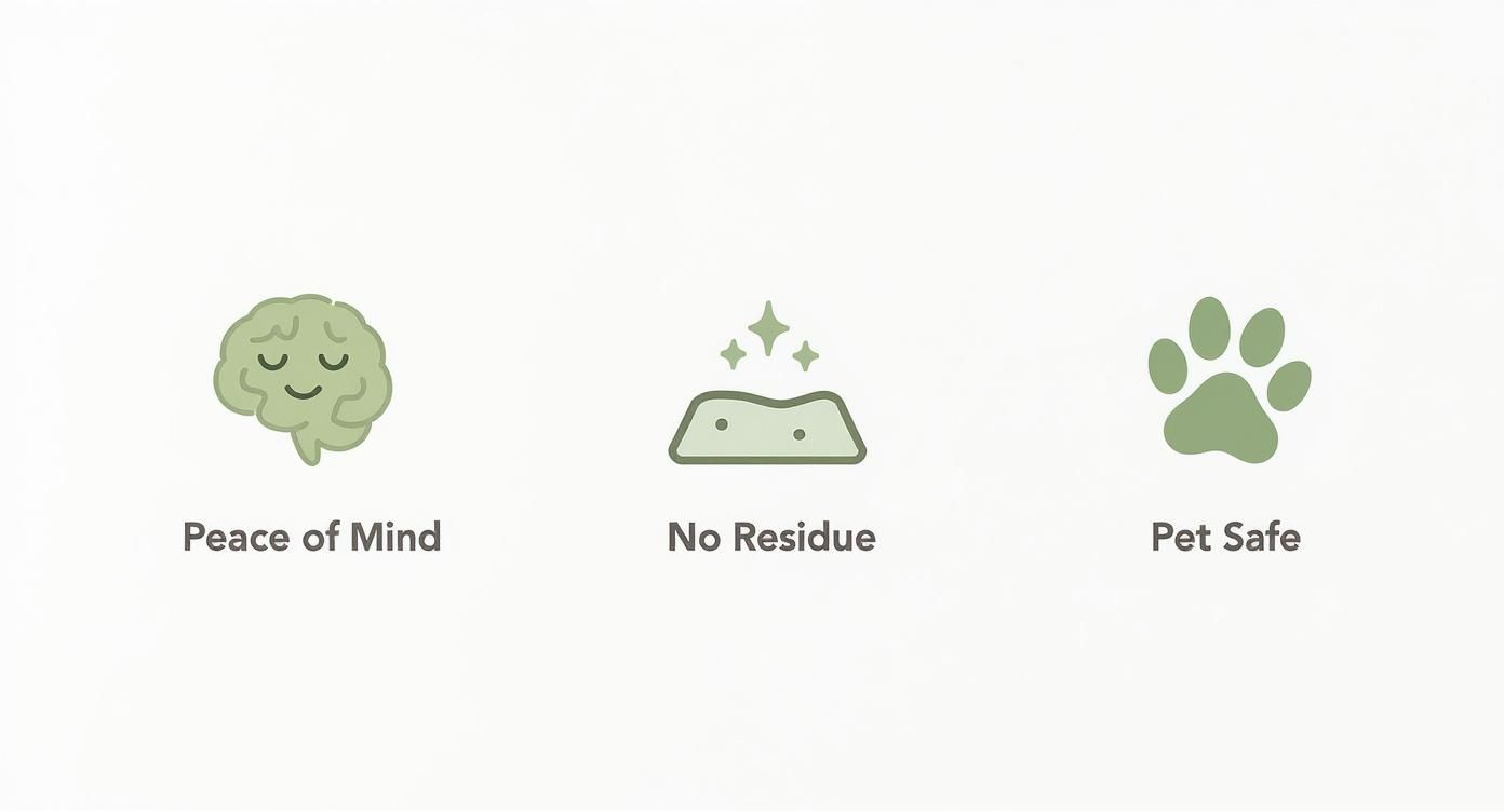 Infographic about baking soda cleaning spray