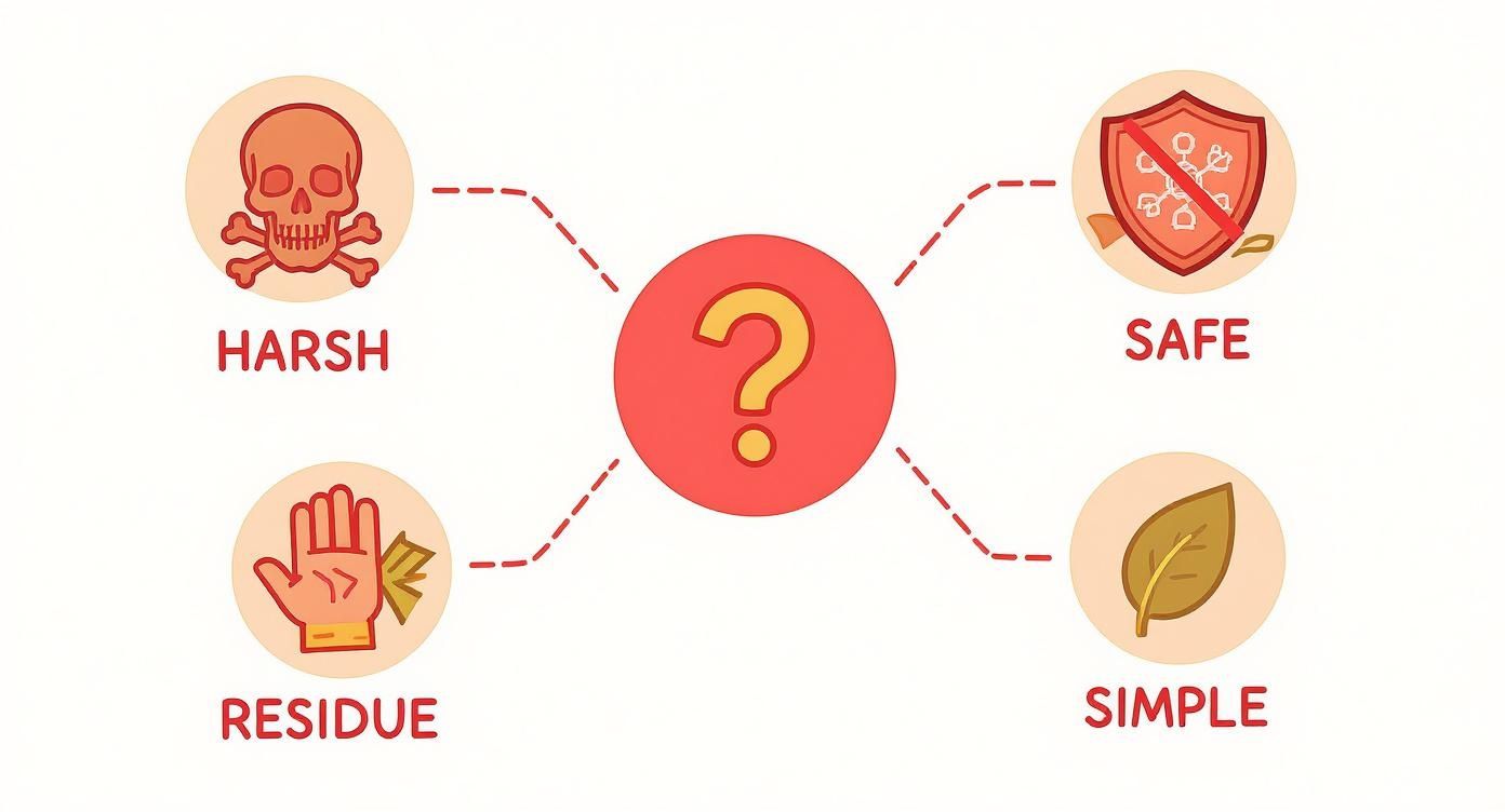 Infographic about non toxic surface cleaner