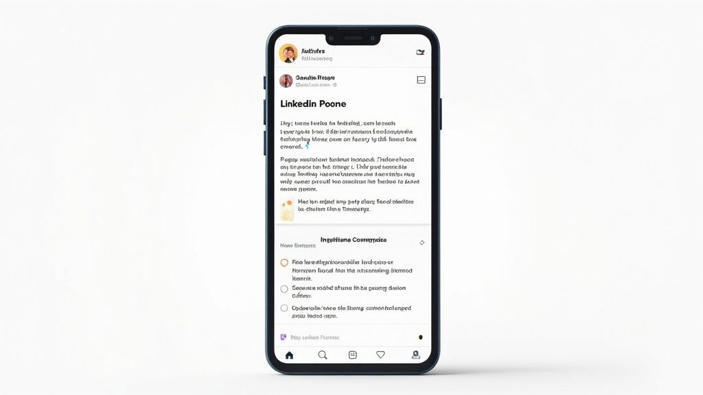 A person structuring ideas on a whiteboard, symbolizing the clear narrative of a LinkedIn post.