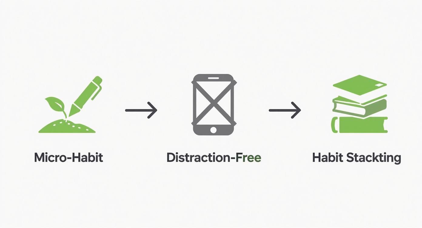 Infographic about how to overcome writer's block