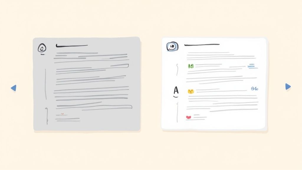 A person sitting at a desk with multiple monitors, strategically planning content on a screen that displays LinkedIn's interface.