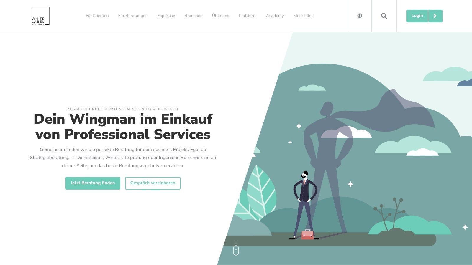 White Label Advisory (whitelabeladvisory.de) – Sourcing-Hub für Beratungsfirmen