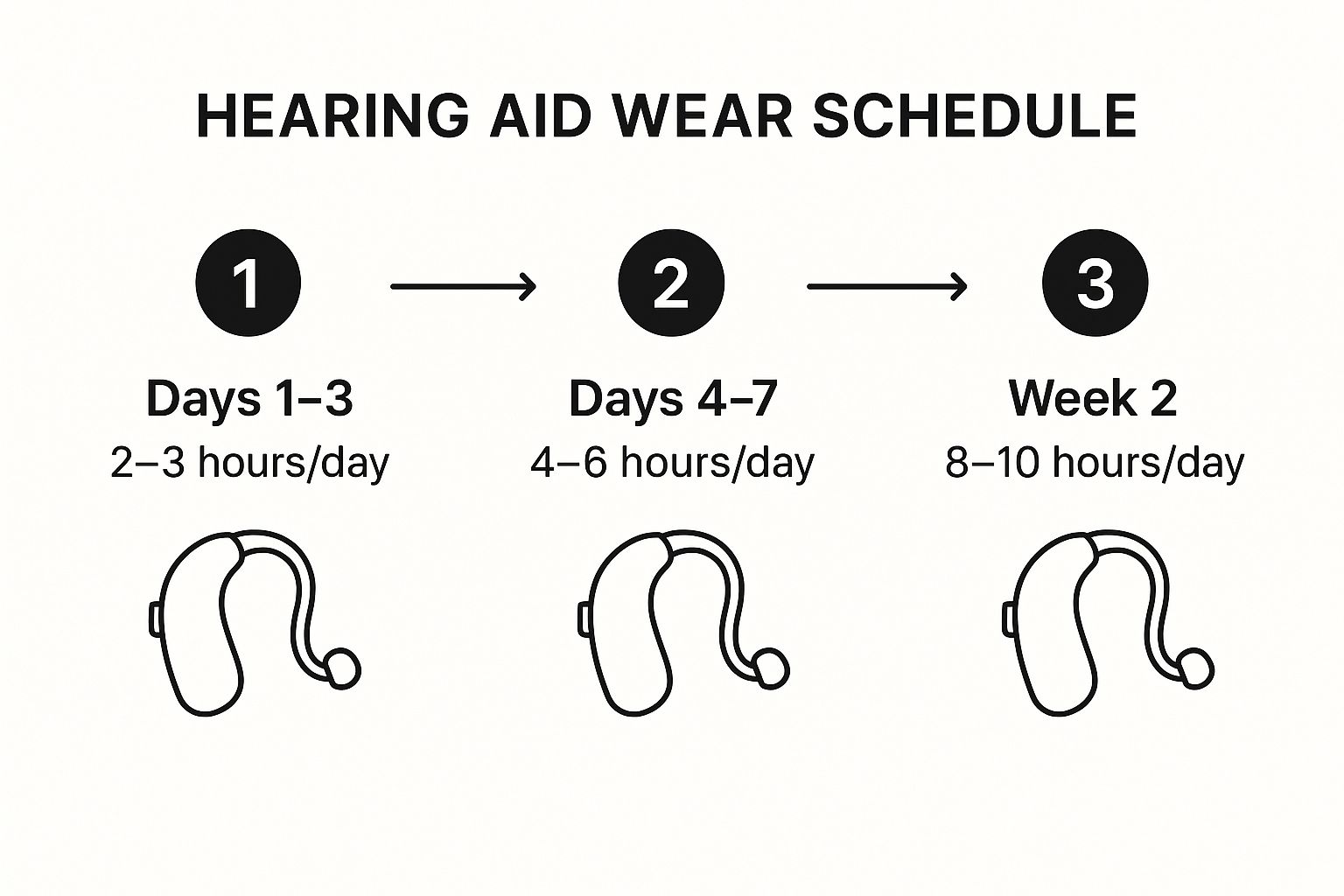 Infographic showing key data about Gradual Wear Schedule Introduction
