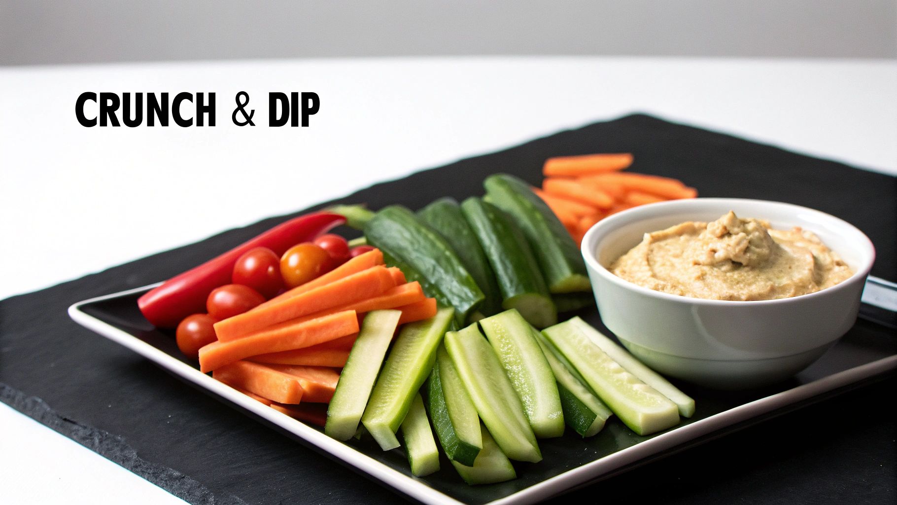Vegetable Sticks with Hummus