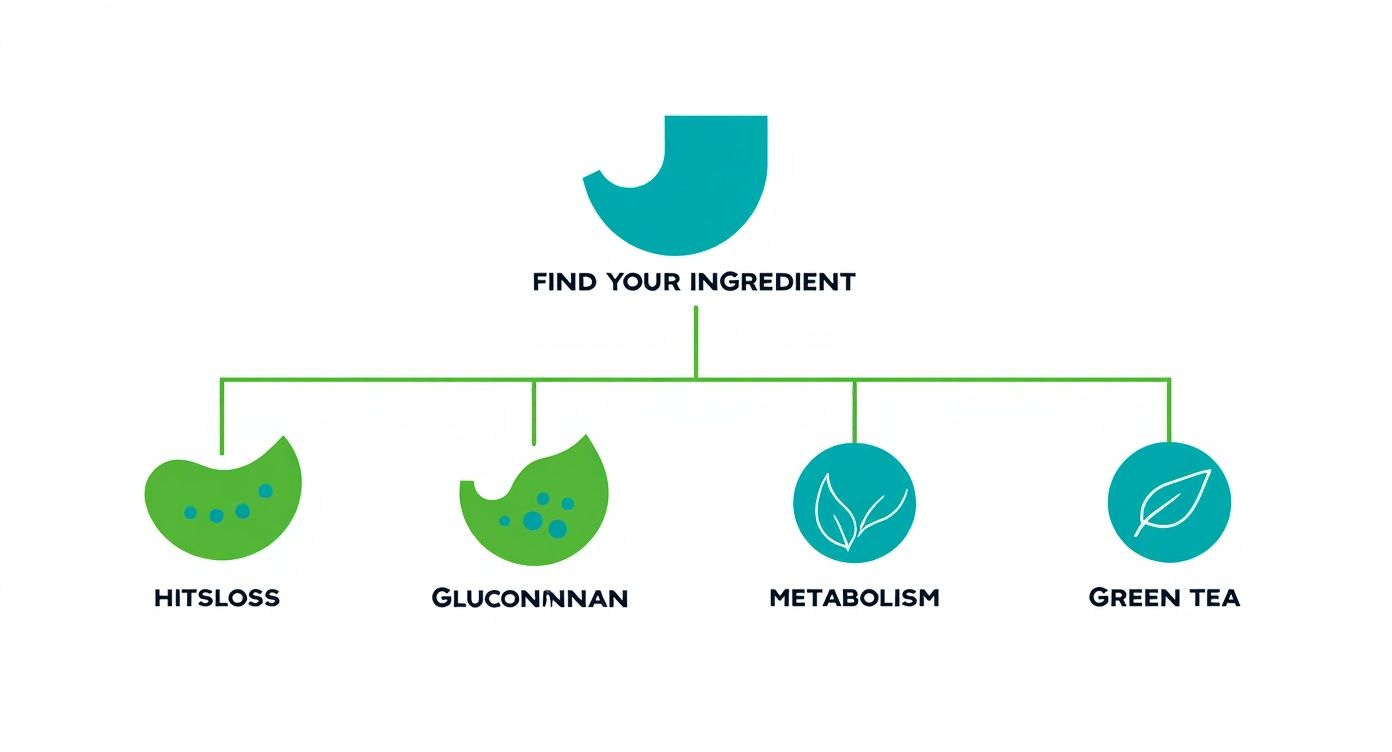 Infographic about best appetite suppressant supplements